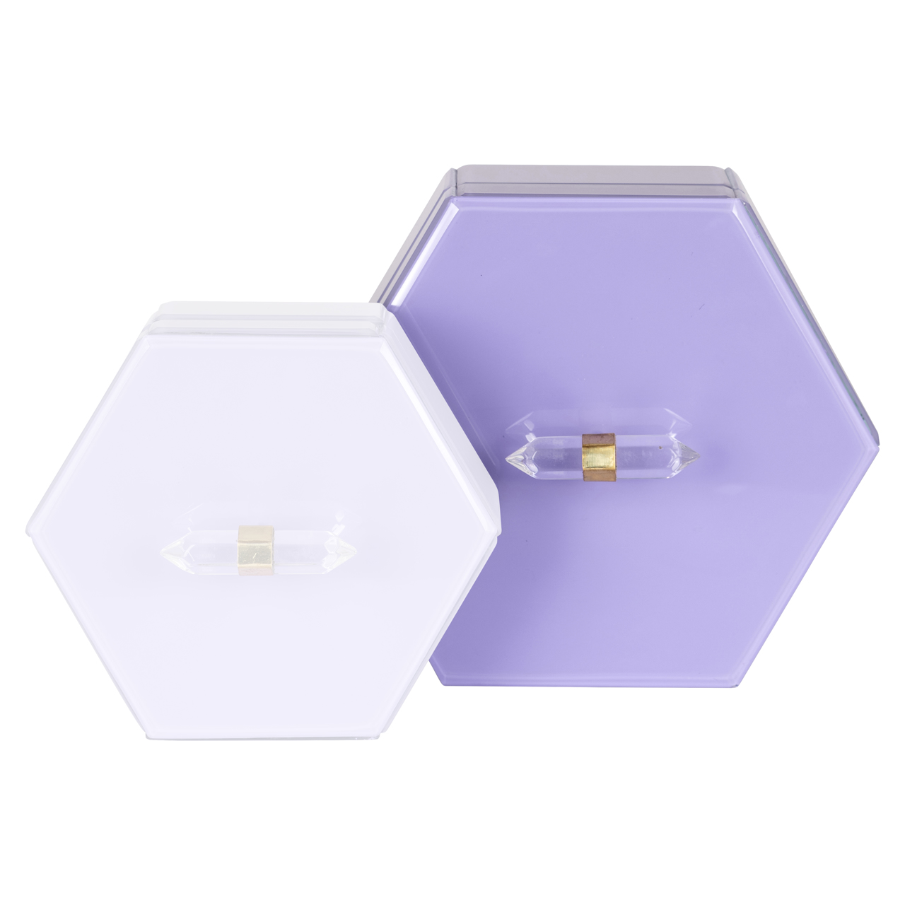 Caja de almacenaje Jutta morado grande - Richmond Interiors