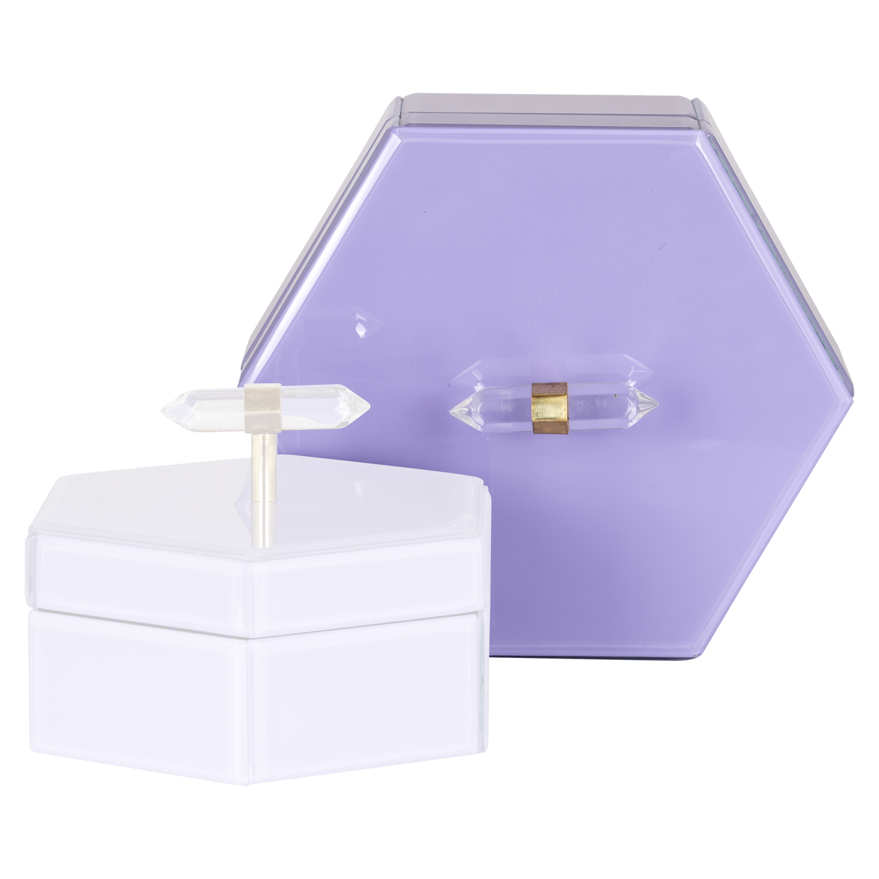 Caja de almacenaje Jutta morado grande - Richmond Interiors