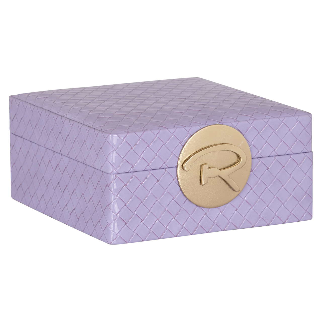 Aufbewahrungsbox Jölle purple small (Aluminium|Mdf|Suède|Rexeen) - Richmond Interiors