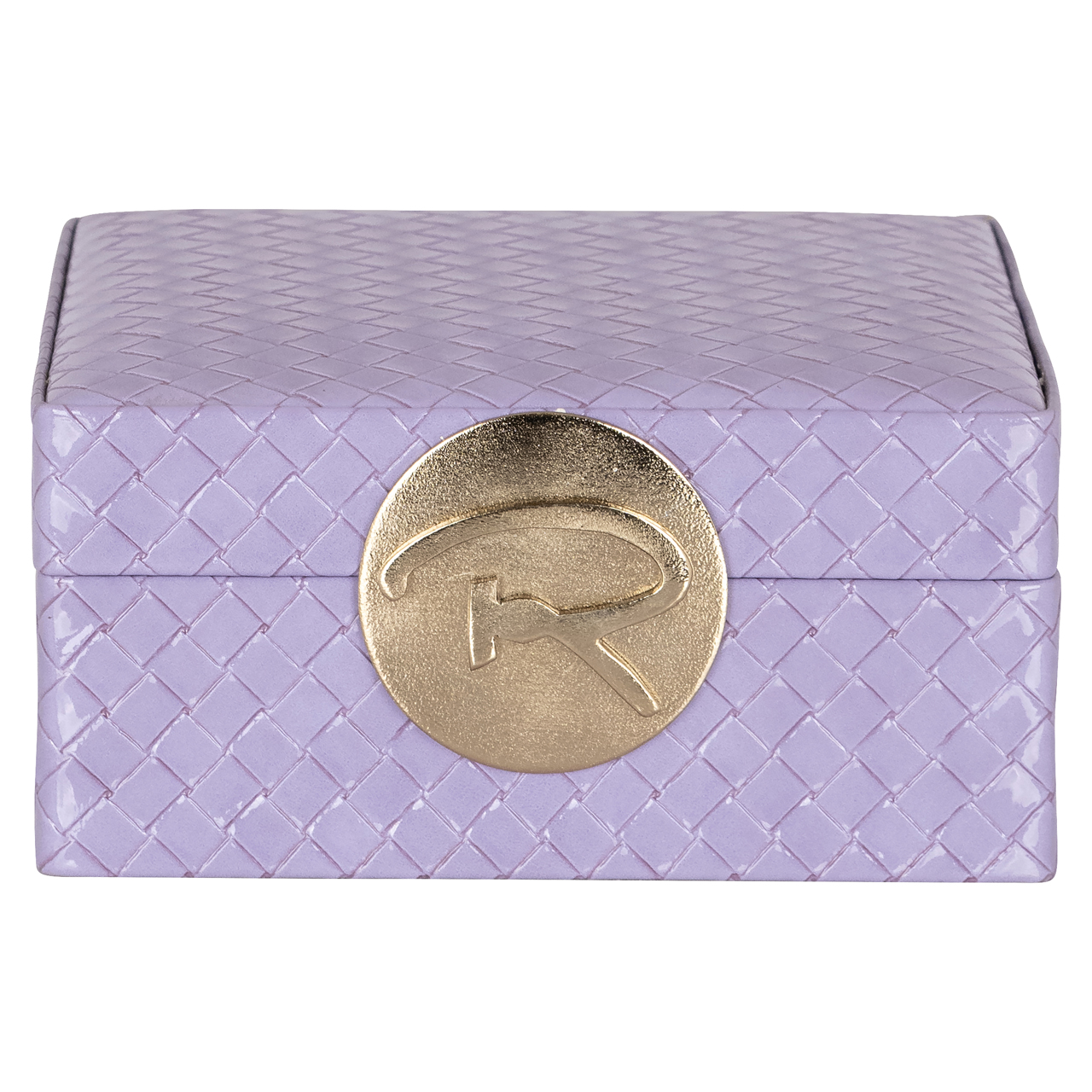 Aufbewahrungsbox Jölle purple small (Aluminium|Mdf|Suède|Rexeen) - Richmond Interiors