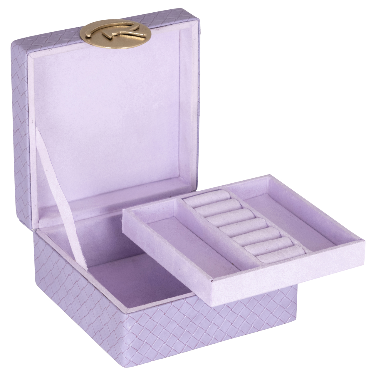Caja de almacenaje Joelle morado pequeña - Richmond Interiors