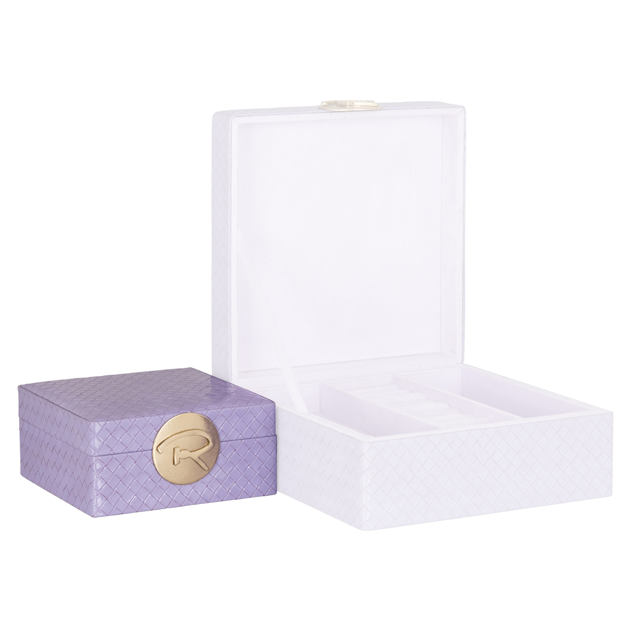 Caja de almacenaje Joelle morado pequeña - Richmond Interiors