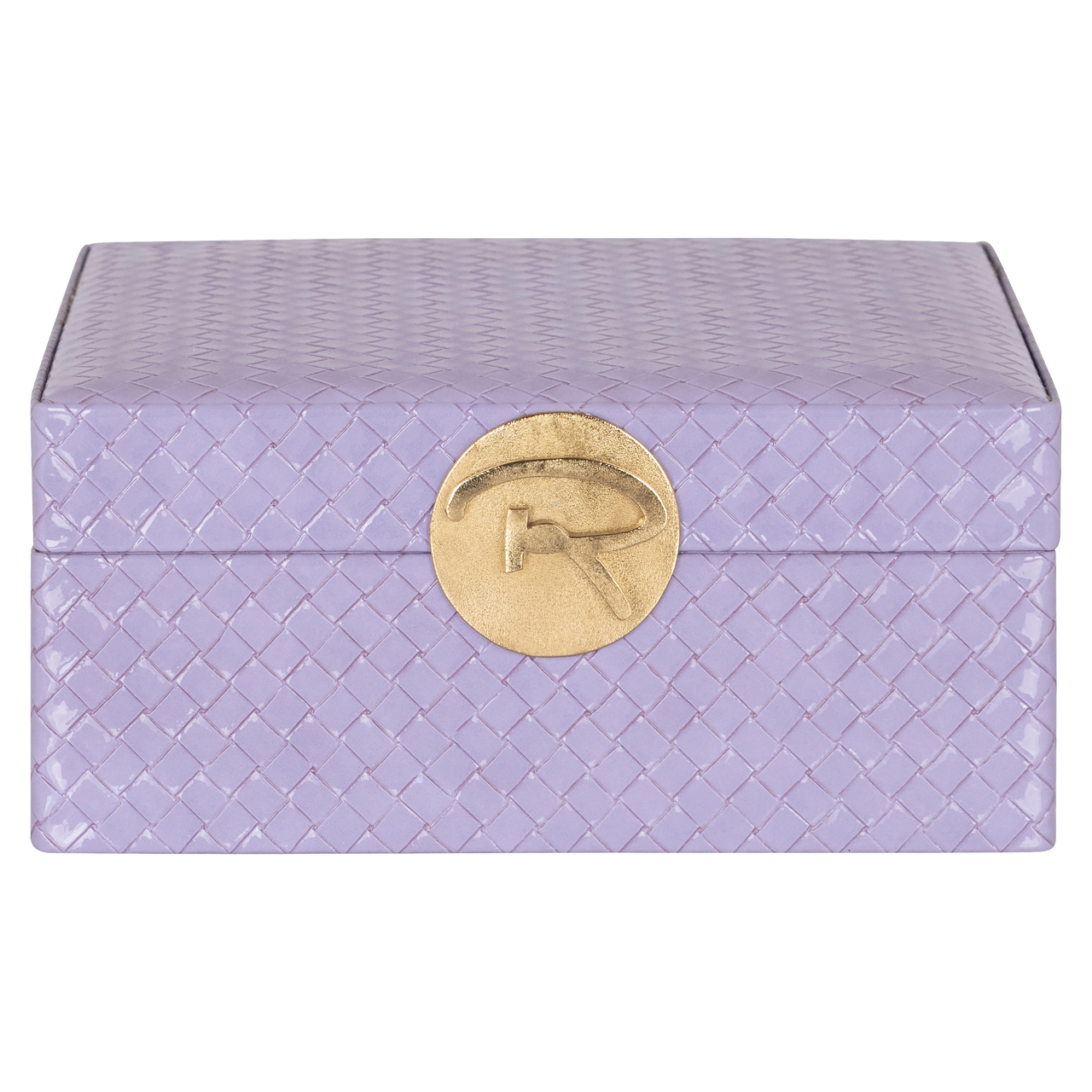 Caja de almacenaje Joelle morado grande - Richmond Interiors