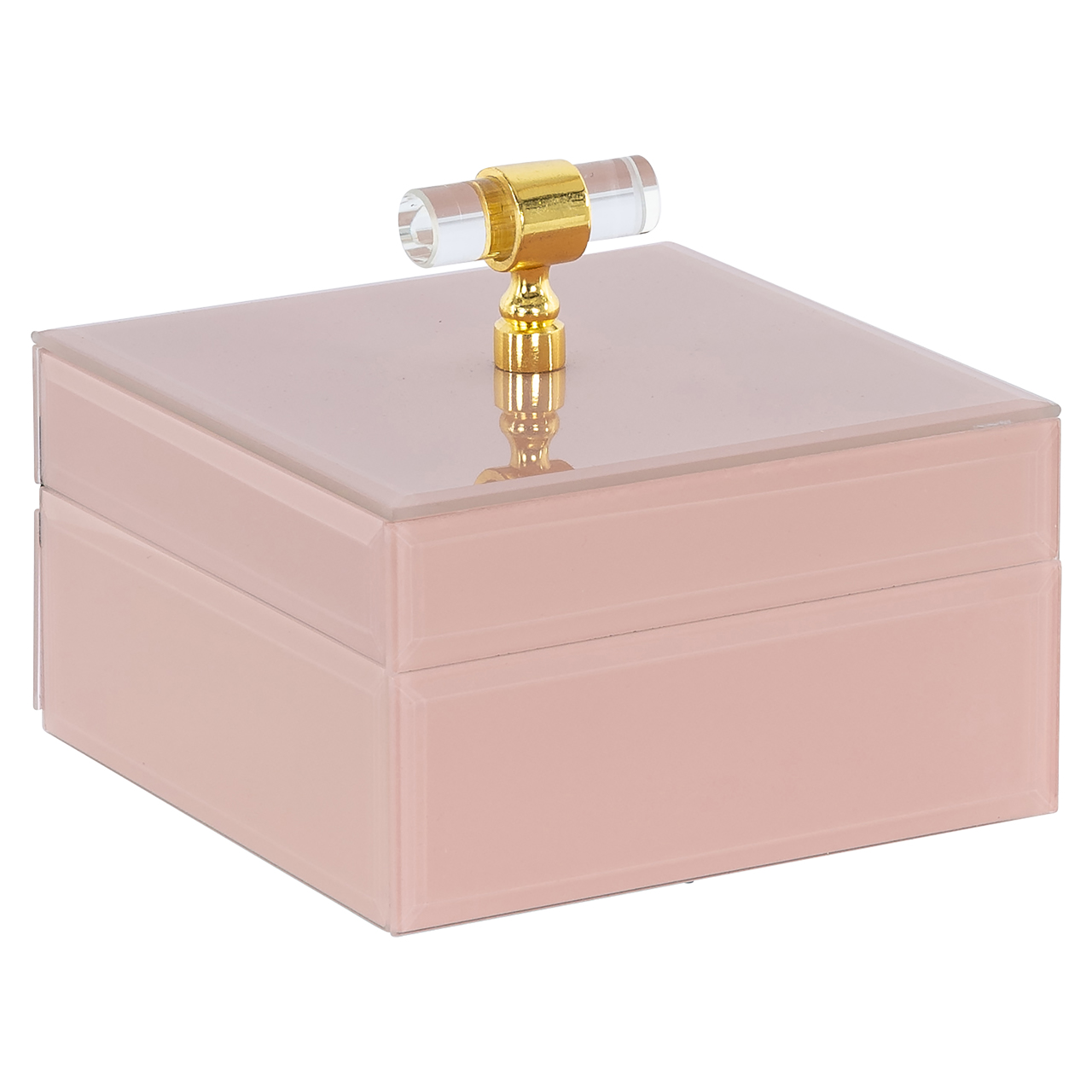 Aufbewahrungsbox Rana beige (Mdf|Glas) - Richmond Interiors