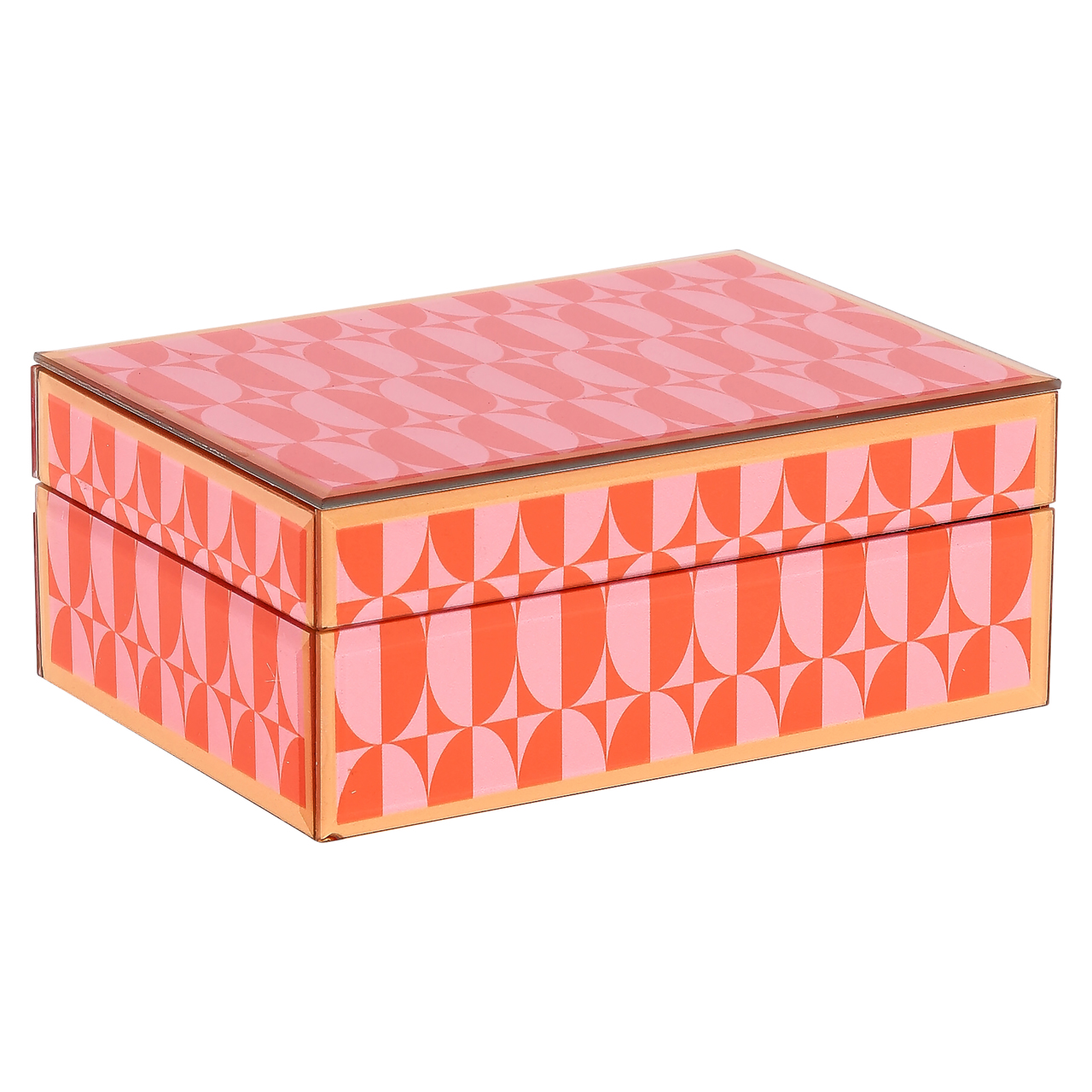 Aufbewahrungsbox Abba pink small (Mdf|Glas) - Richmond Interiors