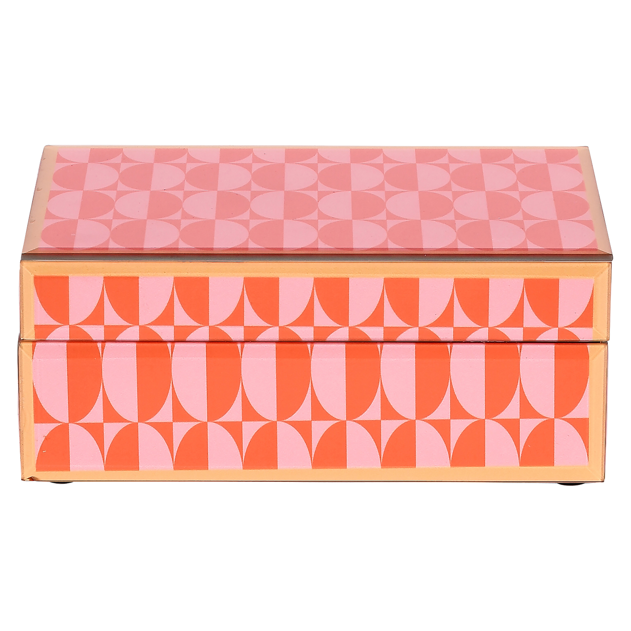Aufbewahrungsbox Abba pink small (Mdf|Glas) - Richmond Interiors