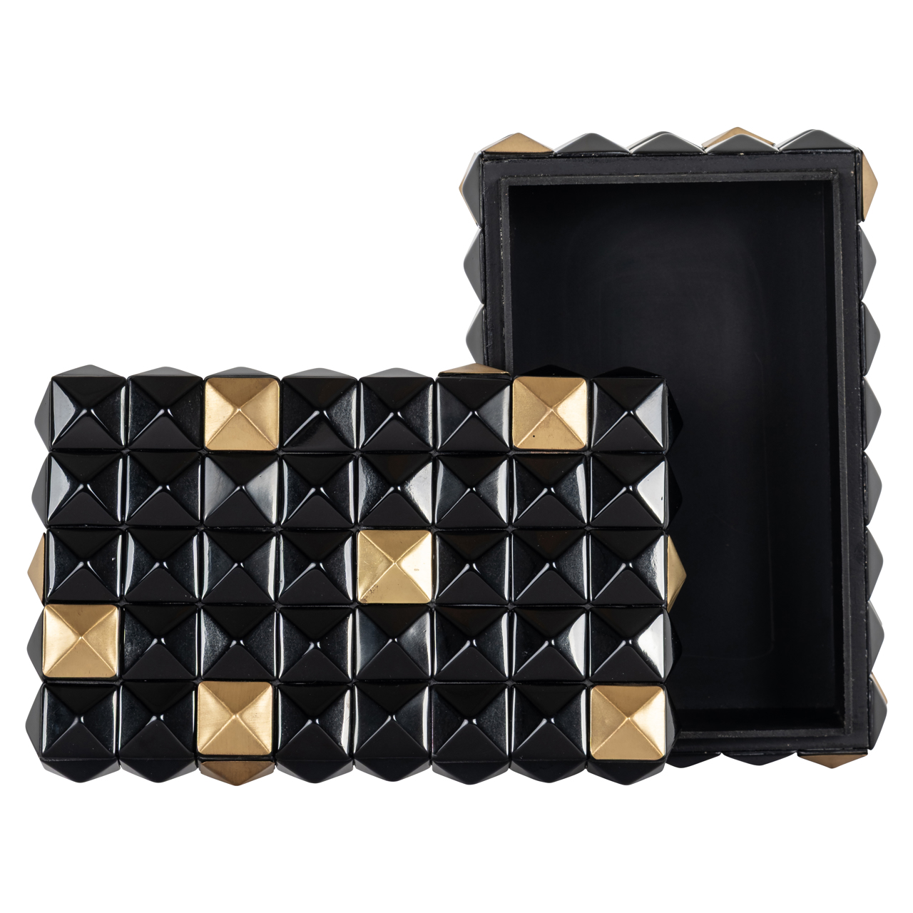 Opbergdoos Velicia black/gold - Richmond Interiors