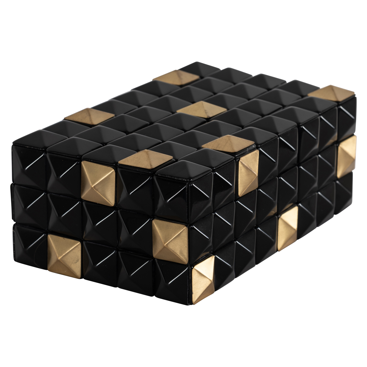 Opbergdoos Velicia black/gold - Richmond Interiors
