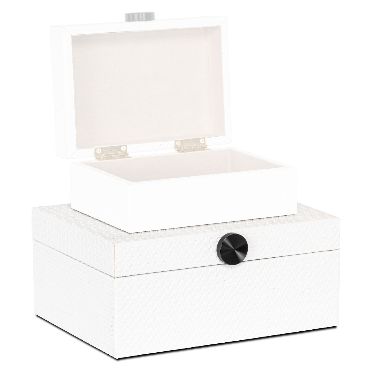 Caja de almacenaje Myrth blanca grande - Richmond Interiors