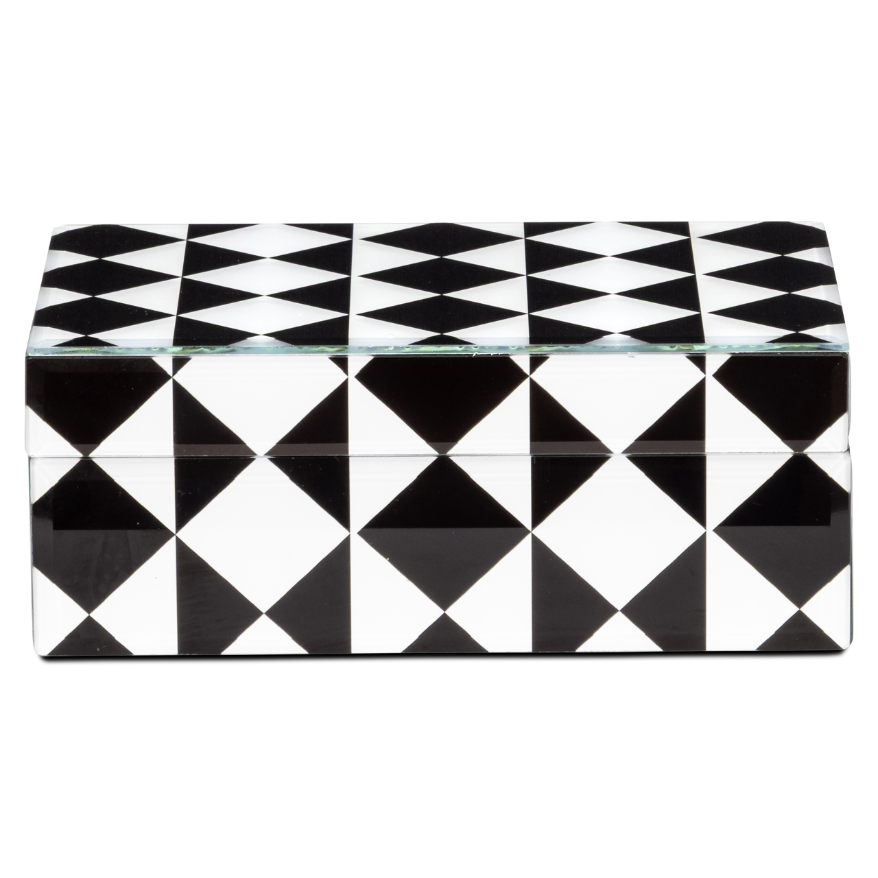 Caja de almacenaje Silas negro/blanco pequeña - Richmond Interiors