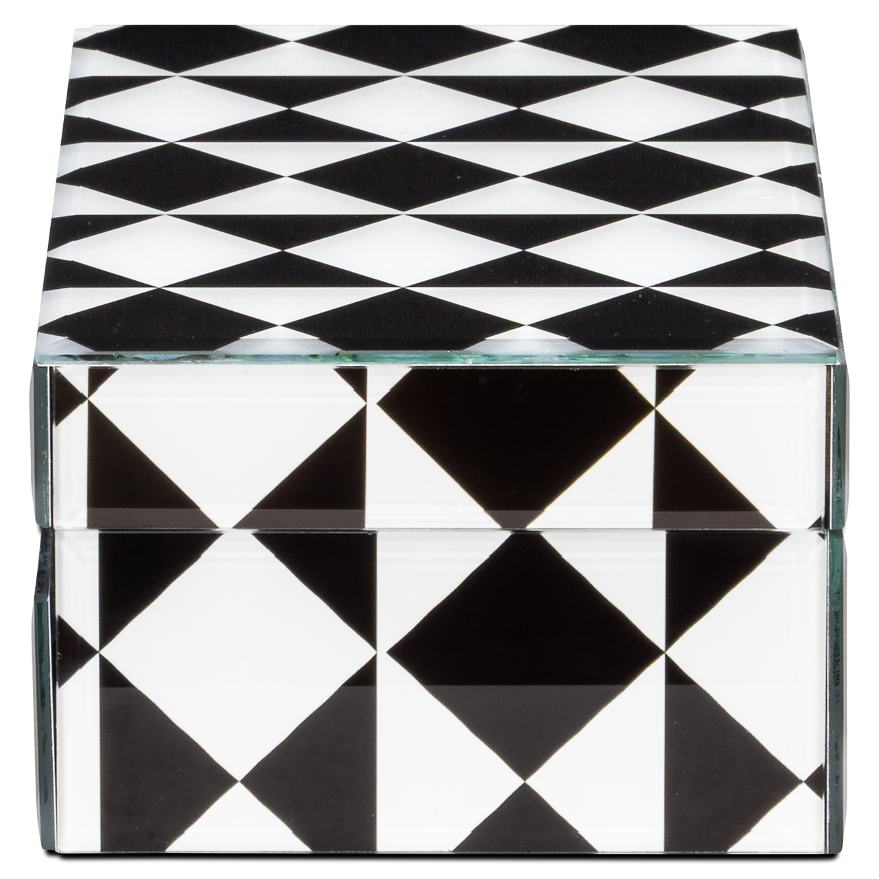 Caja de almacenaje Silas negro/blanco pequeña - Richmond Interiors