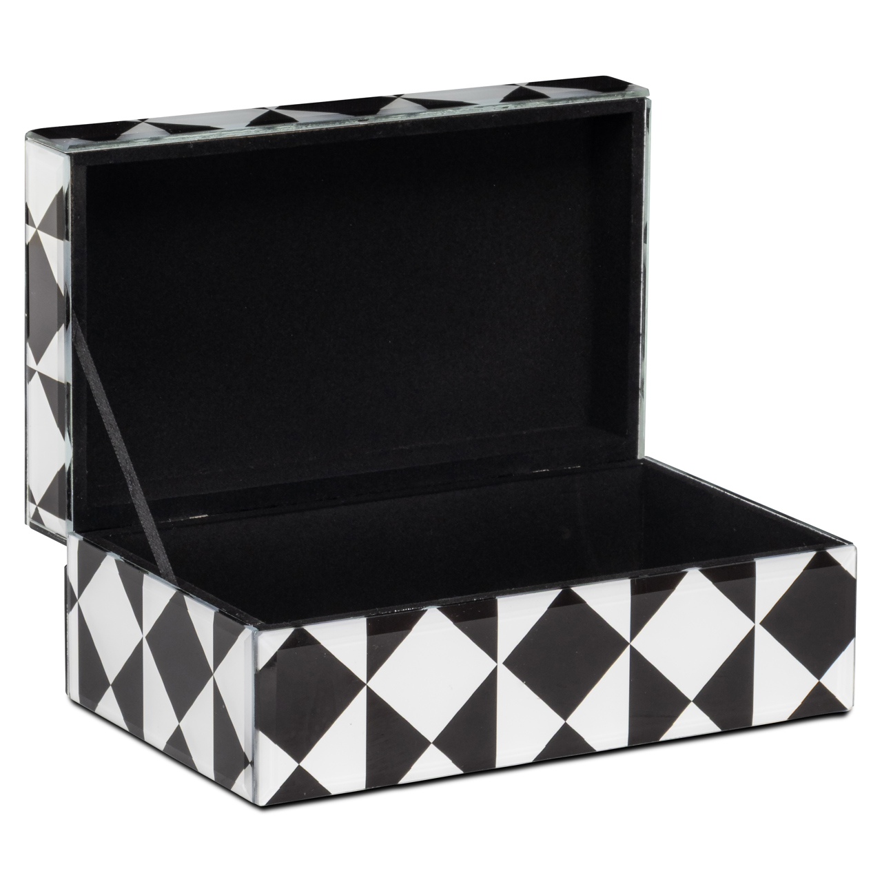 Caja de almacenaje Silas negro/blanco pequeña - Richmond Interiors