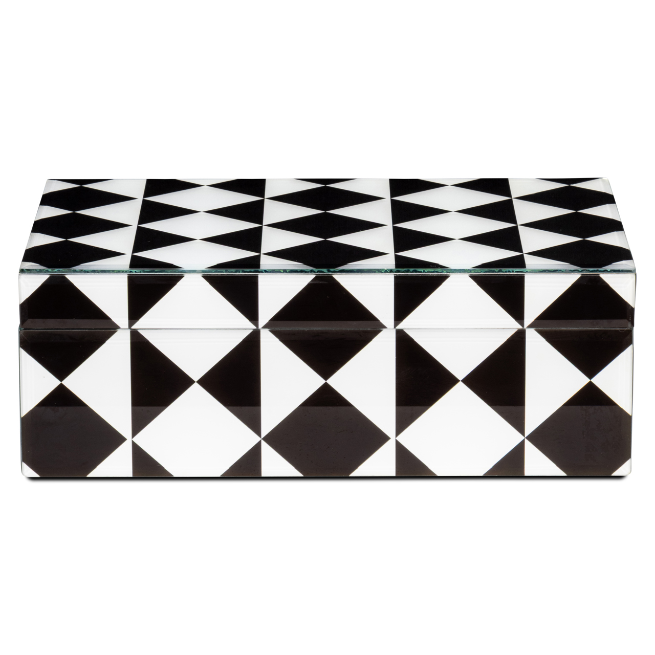 Caja de almacenaje Silas black/white large - Richmond Interiors