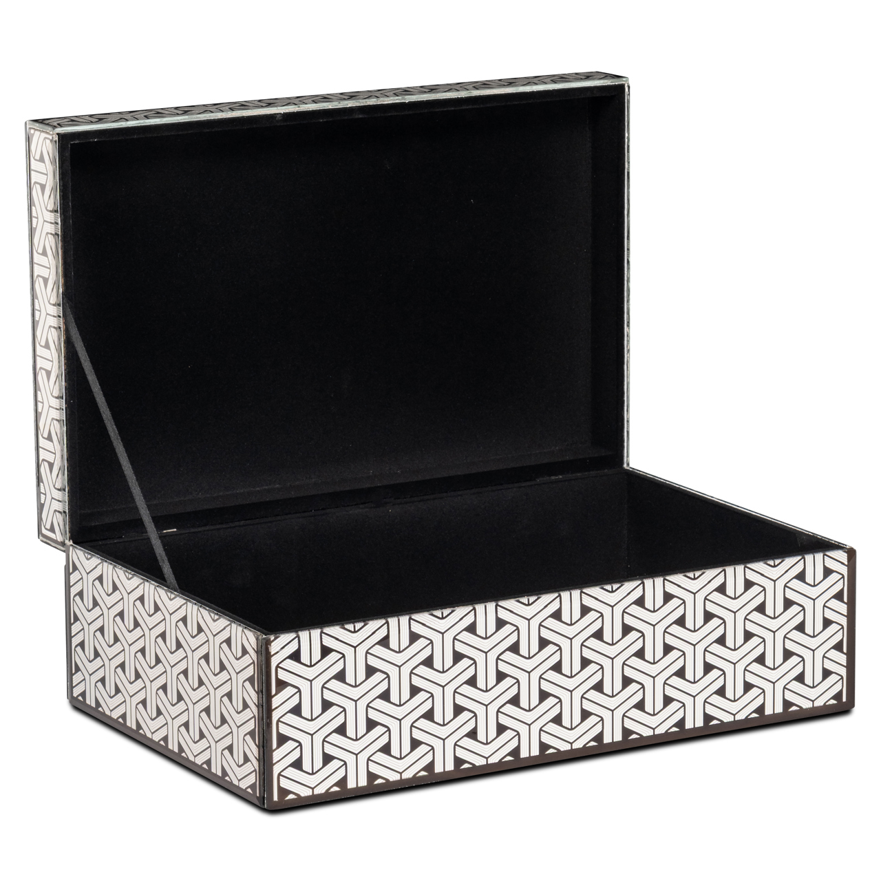 Caja de almacenaje Feliz black/white large - Richmond Interiors