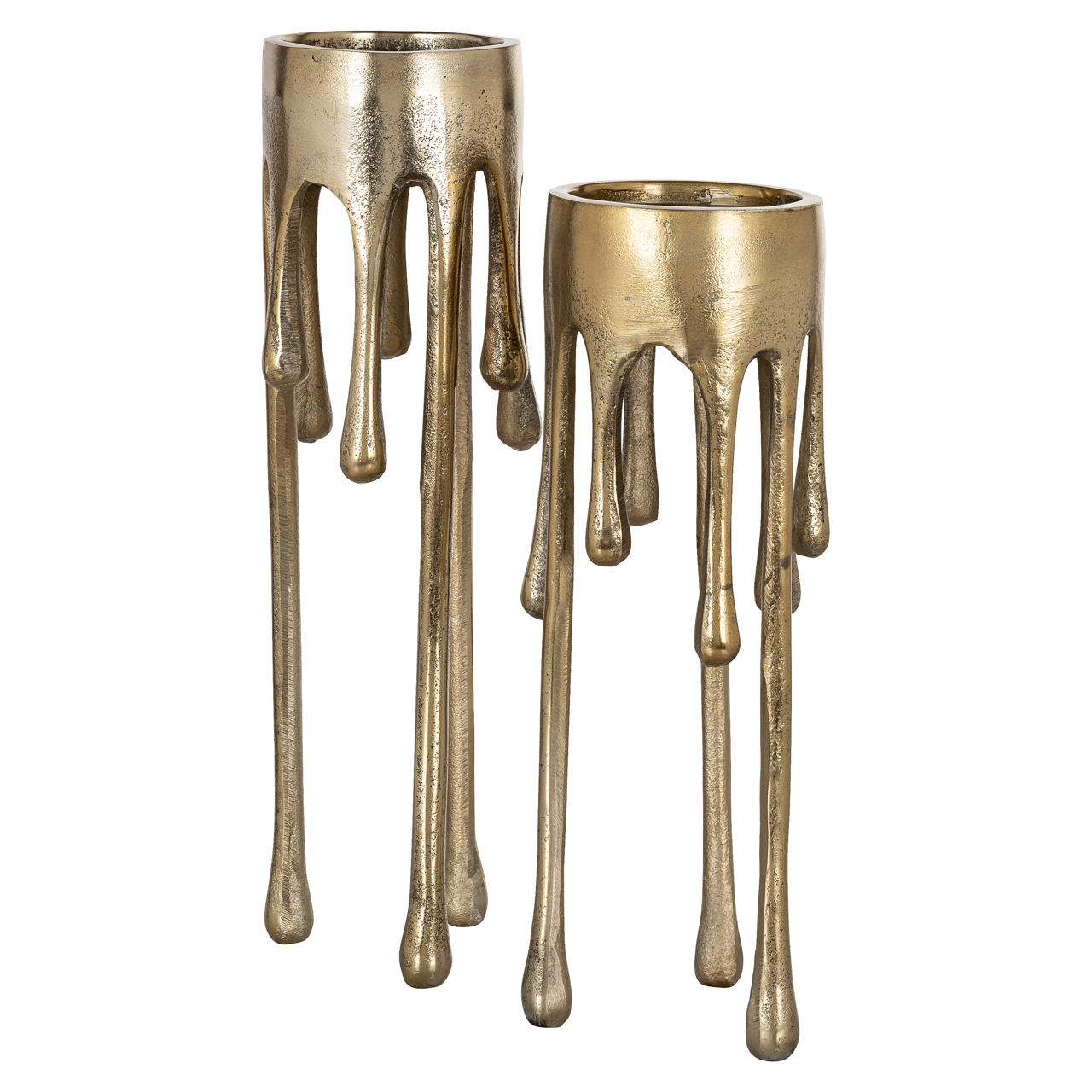 Candelabro Lorin dorado cepillado small - Richmond Interiors