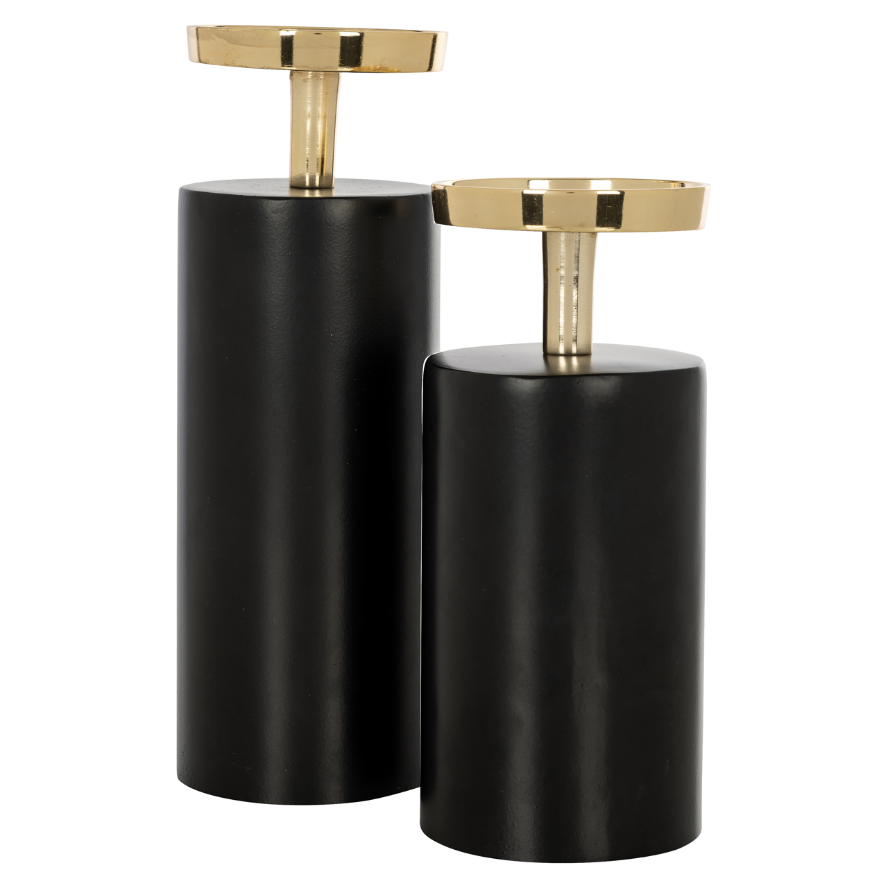 Candelabro Caya negro/dorado small - Richmond Interiors