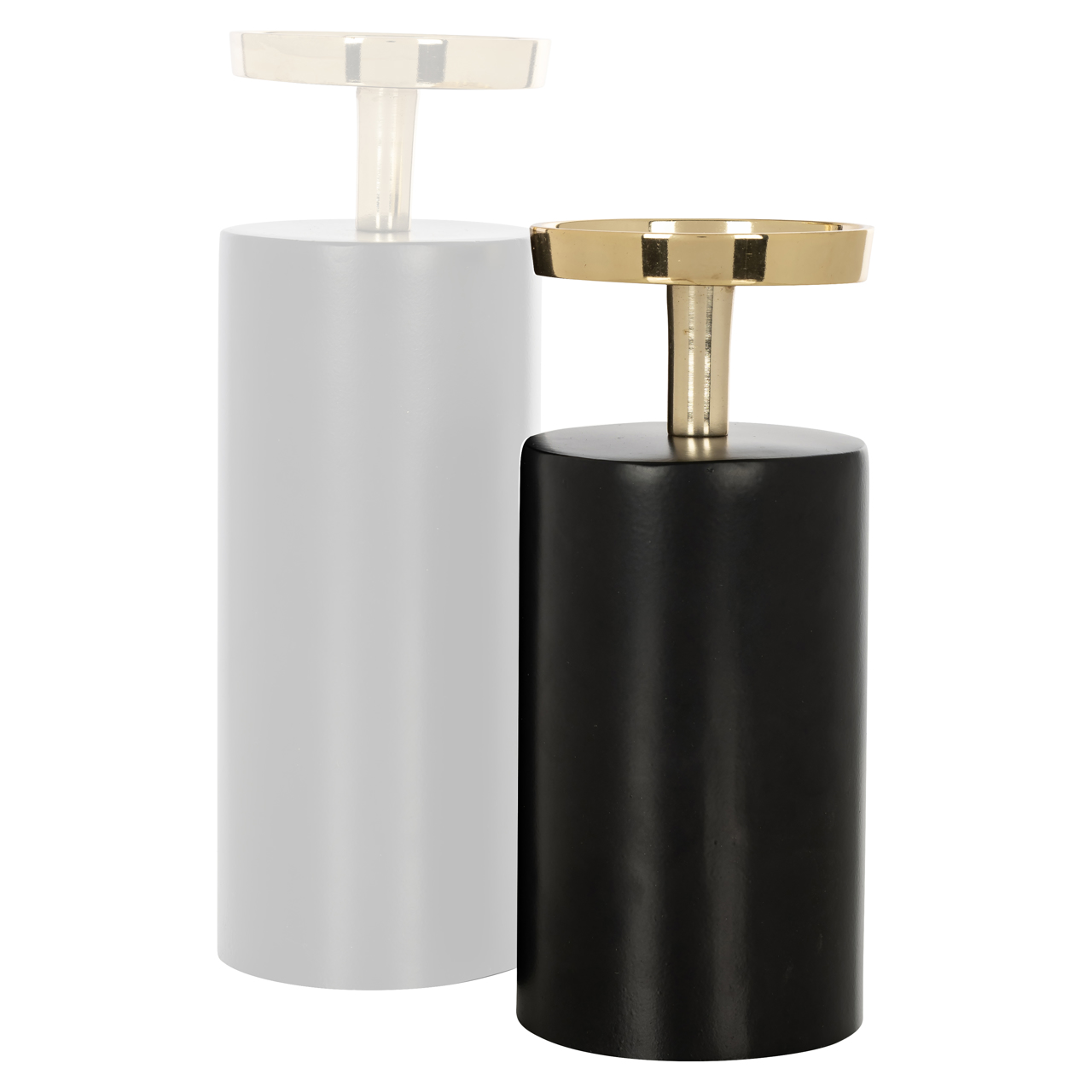Candelabro Caya negro/dorado small - Richmond Interiors