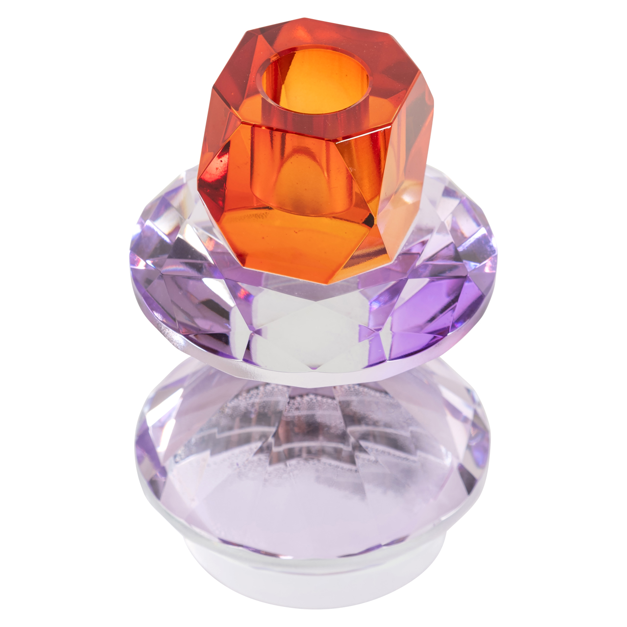 Kerzenhalter Yalena purple small (Glas) - Richmond Interiors