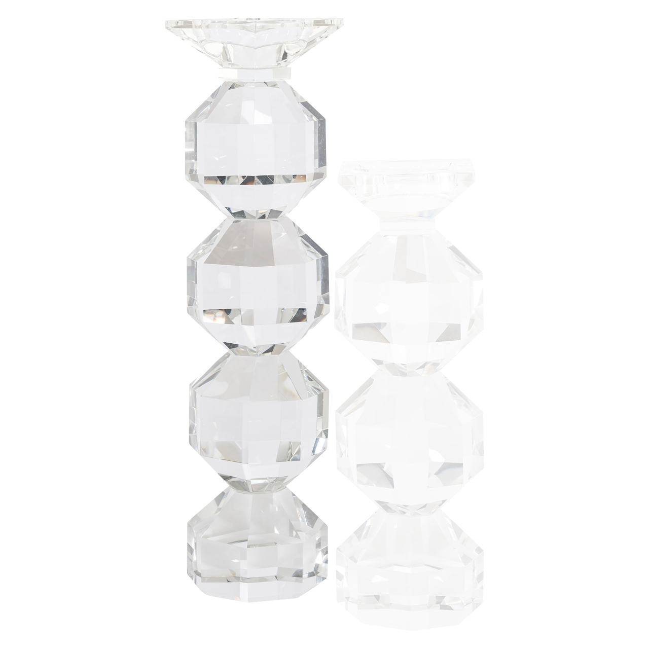 Kerzenhalter Safia clear transparent large (Glas) - Richmond Interiors
