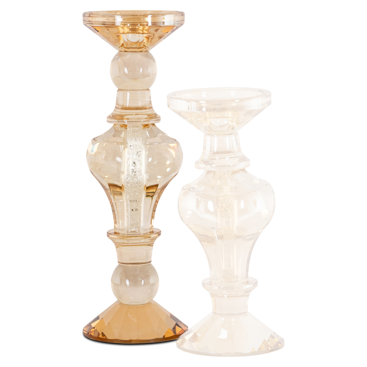 Kerzenhalter Dilan amber large (Glas) - Richmond Interiors