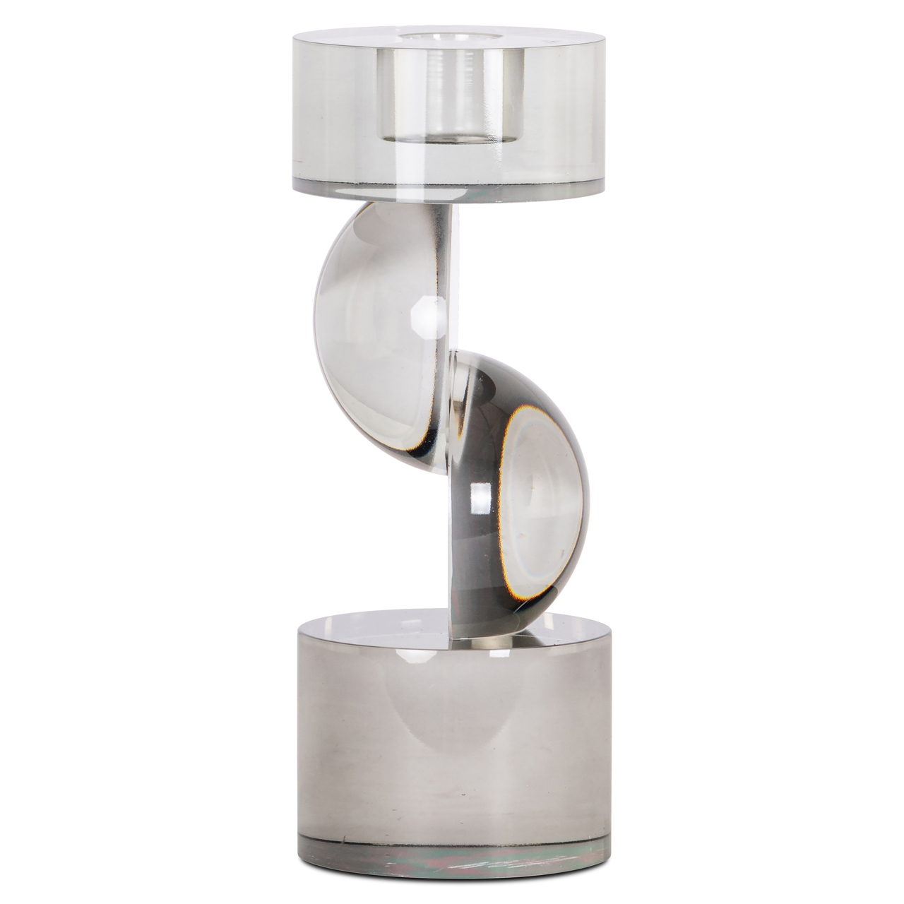 Kerzenhalter Jennyl grey large (Glas) - Richmond Interiors