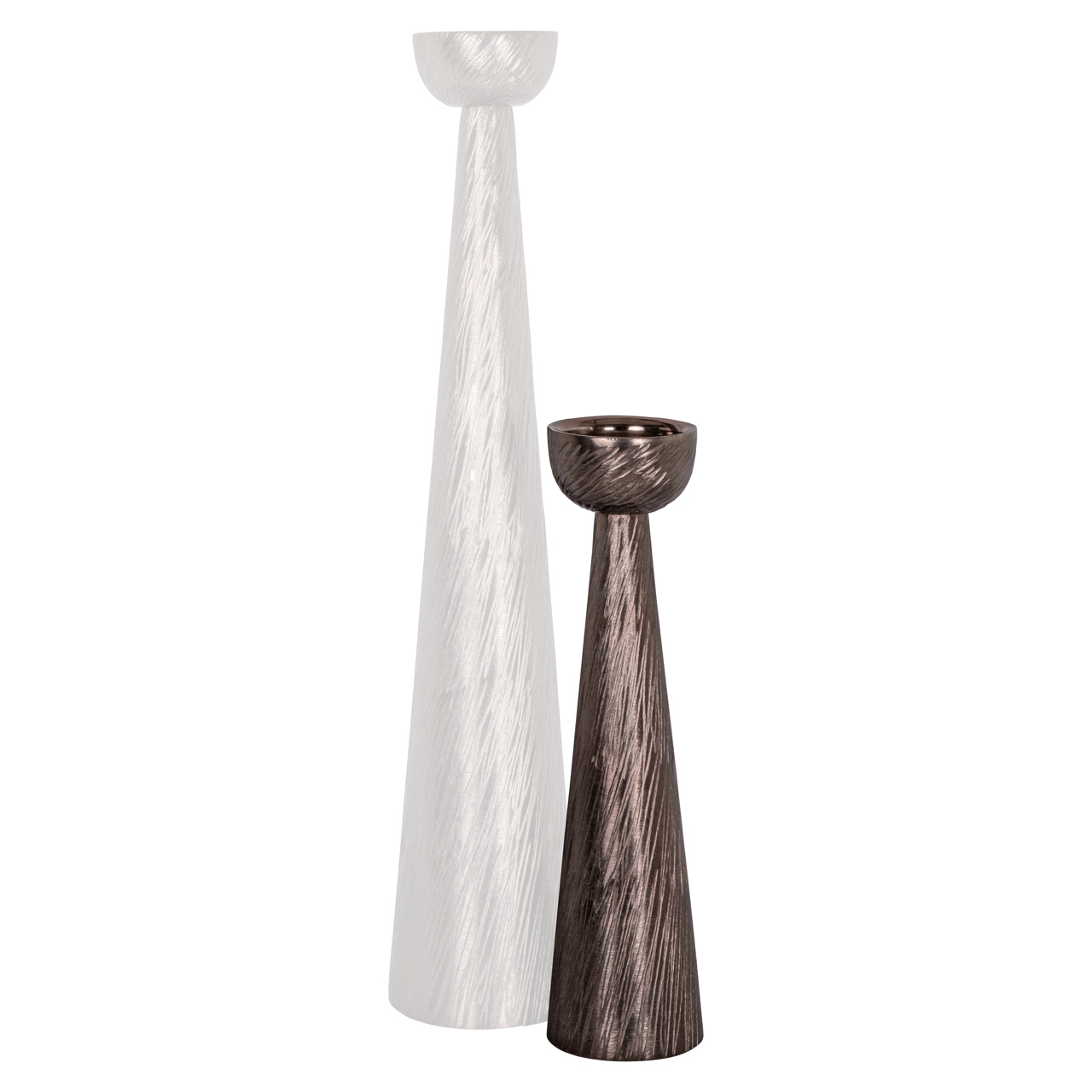 Kerzenhalter Saphira smoke small (Aluminium) - Richmond Interiors
