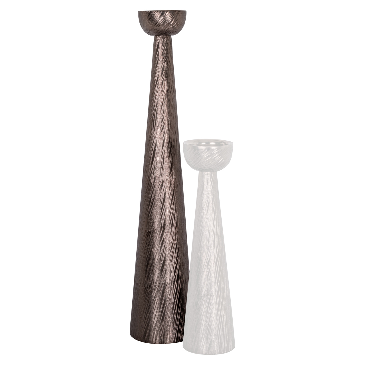 Kerzenhalter Saphira smoke large (Aluminium) - Richmond Interiors
