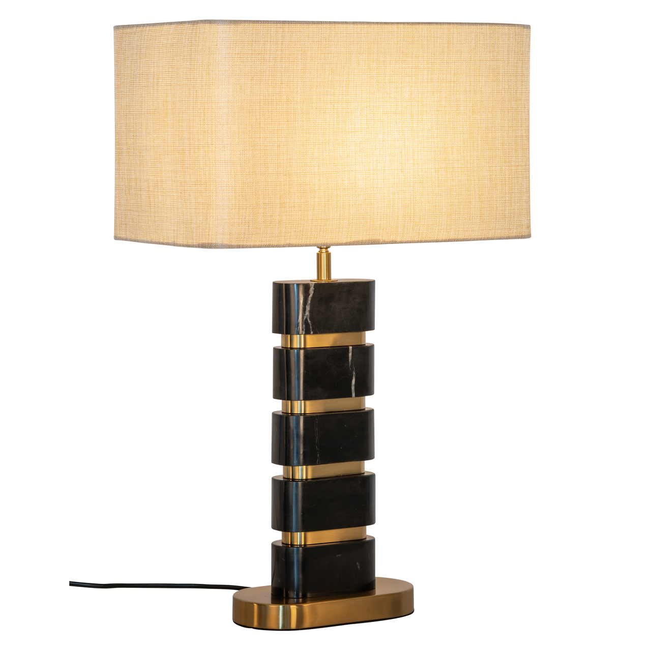 Tischlampe Levina black/gold - Richmond Interiors