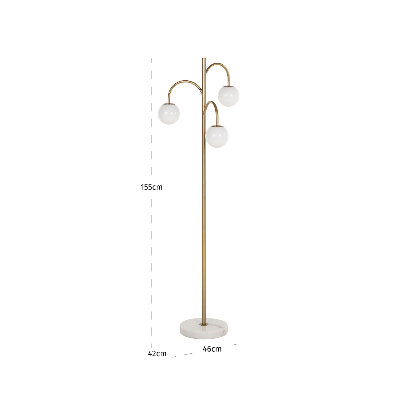 Stehlampe Janou gold - Richmond Interiors