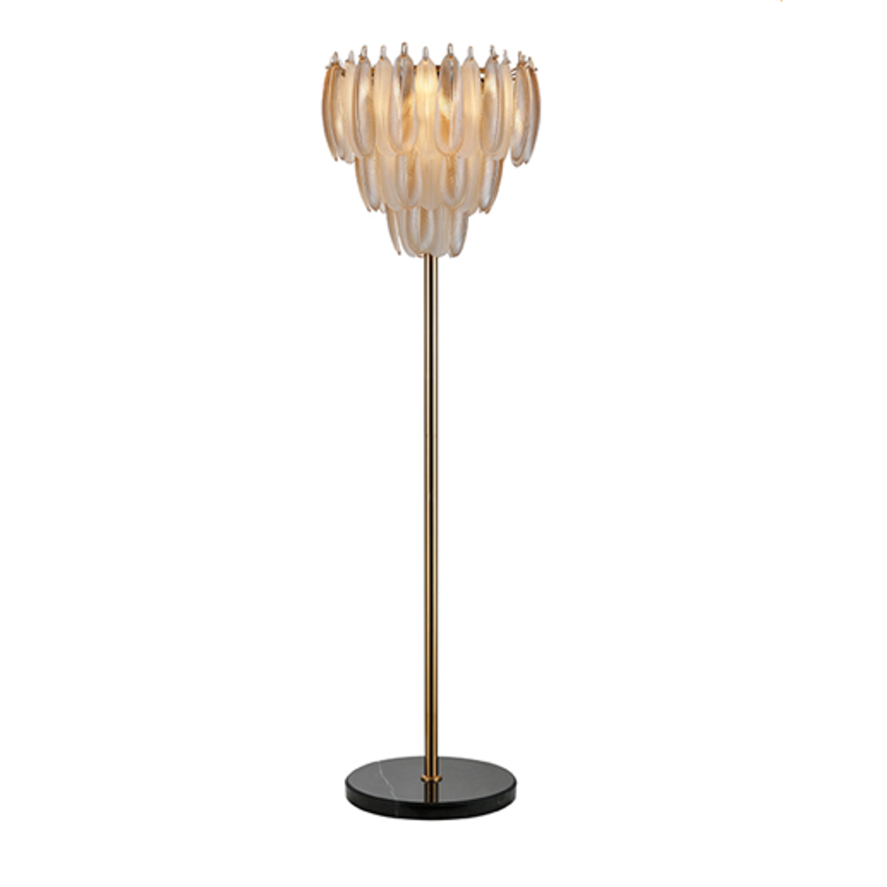 Chloe floor lamp brass antique - Richmond Interiors