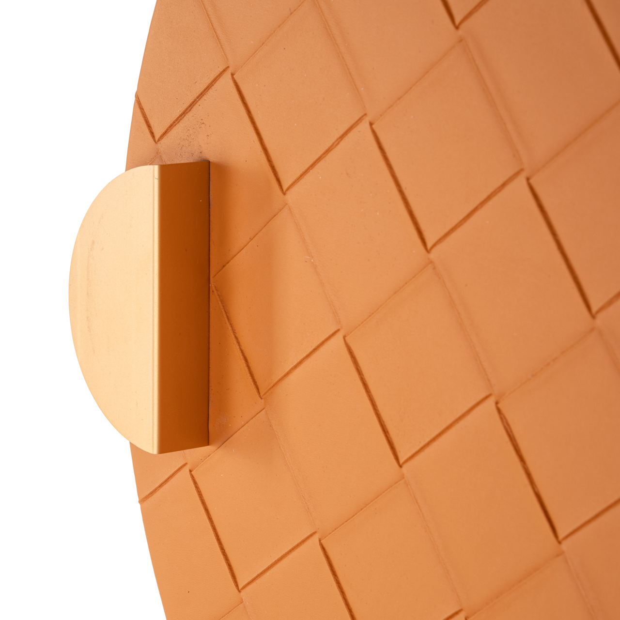 Tablett Mavey orange (Mdf|Pu Leder|zinklegering) - Richmond Interiors