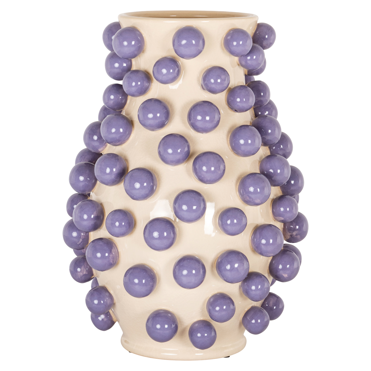 Vase Dotty cream (steengoed) - Richmond Interiors