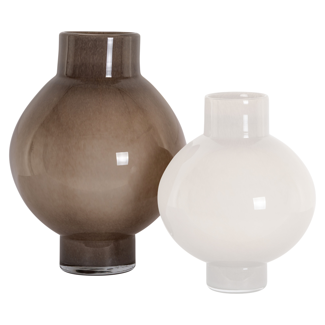Vase Celina taupe large (Glas) - Richmond Interiors
