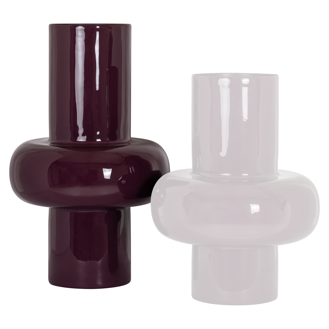 Vase Ashlyn burgundy large (Ijzer|Emaille) - Richmond Interiors