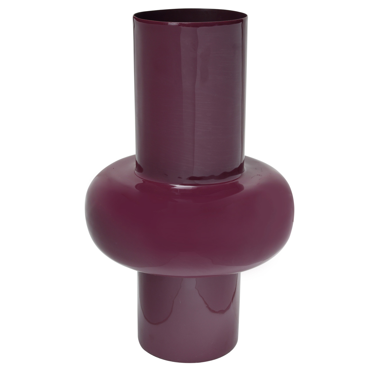 Vase Ashlyn burgundy large (Ijzer|Emaille) - Richmond Interiors