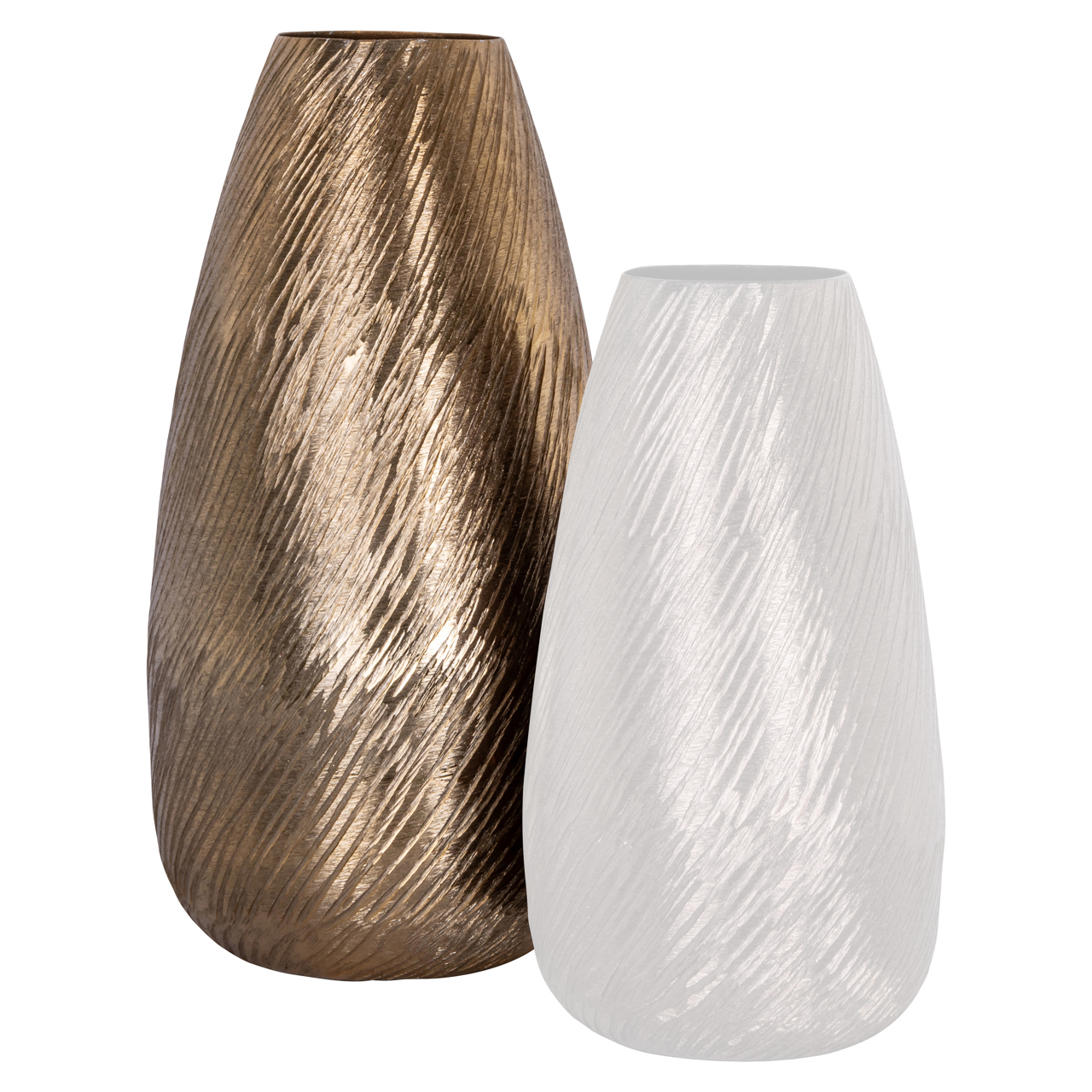 Vase Riza gold (Aluminium) - Richmond Interiors