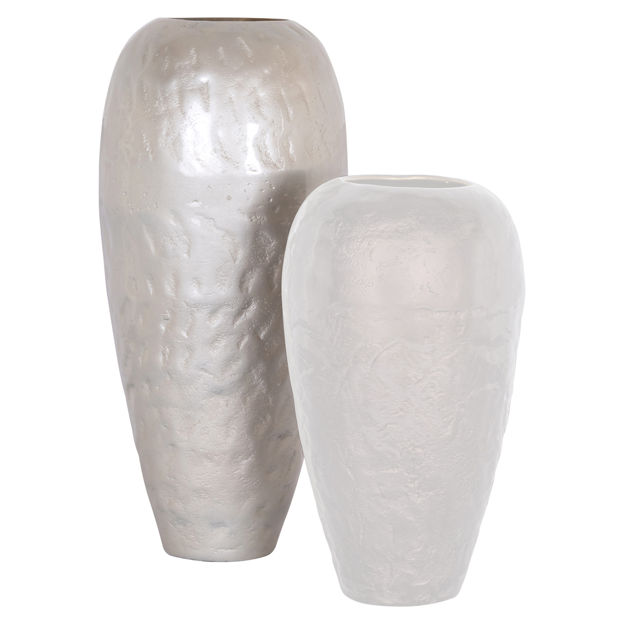 Vase Jildou white (Aluminium) - Richmond Interiors