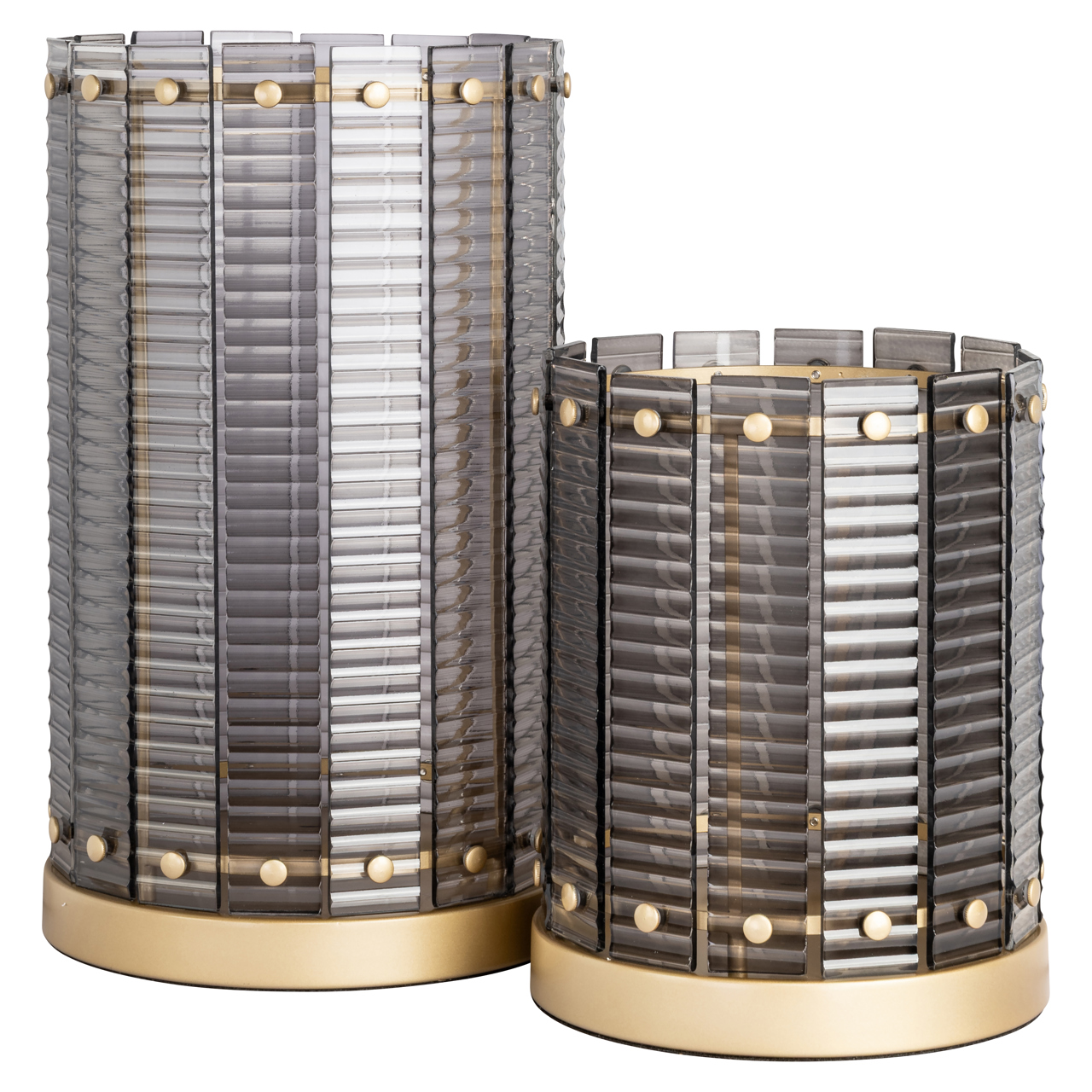 Windlicht Daylin smoke large (Ijzer|Glas) - Richmond Interiors