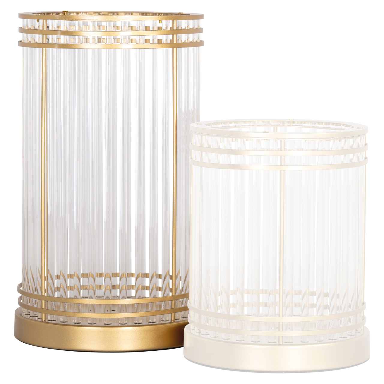 Windlicht Dyara gold large (Veiligheidsglas|Ijzer) - Richmond Interiors