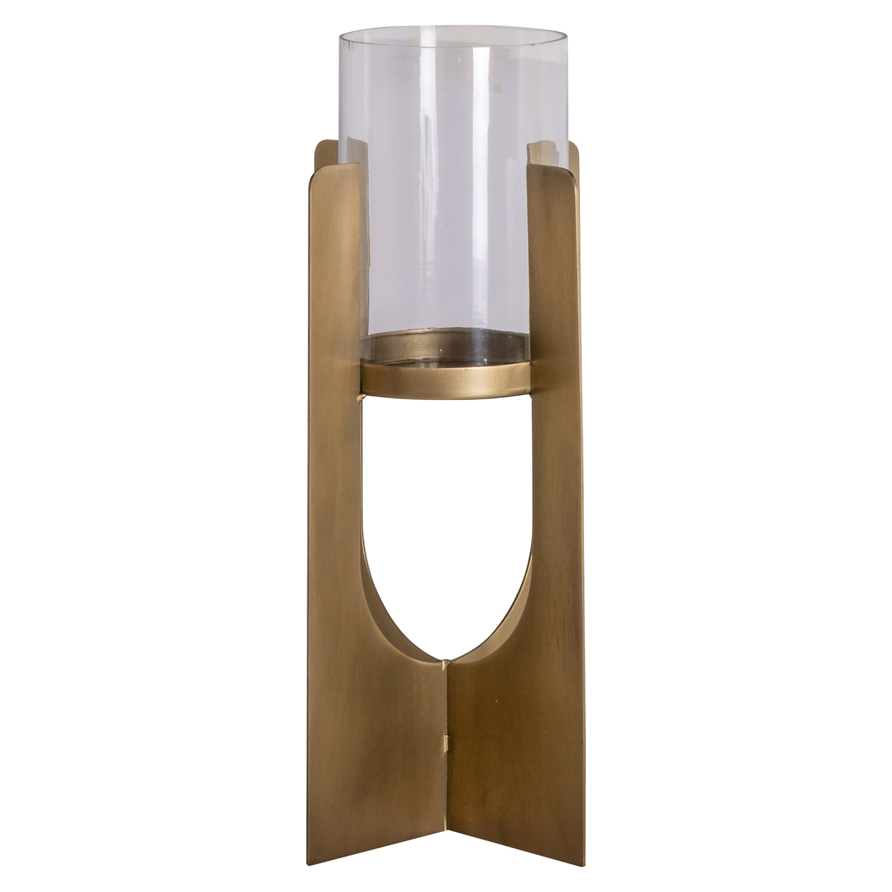 Windlicht Dalou gold small (Ijzer|Glas) - Richmond Interiors