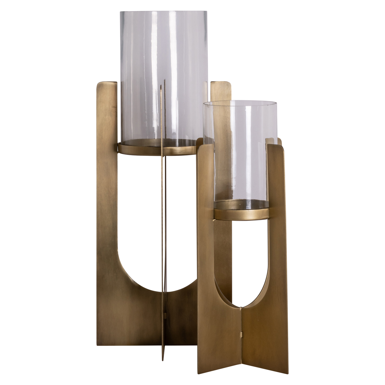 Windlicht Dalou gold small (Ijzer|Glas) - Richmond Interiors