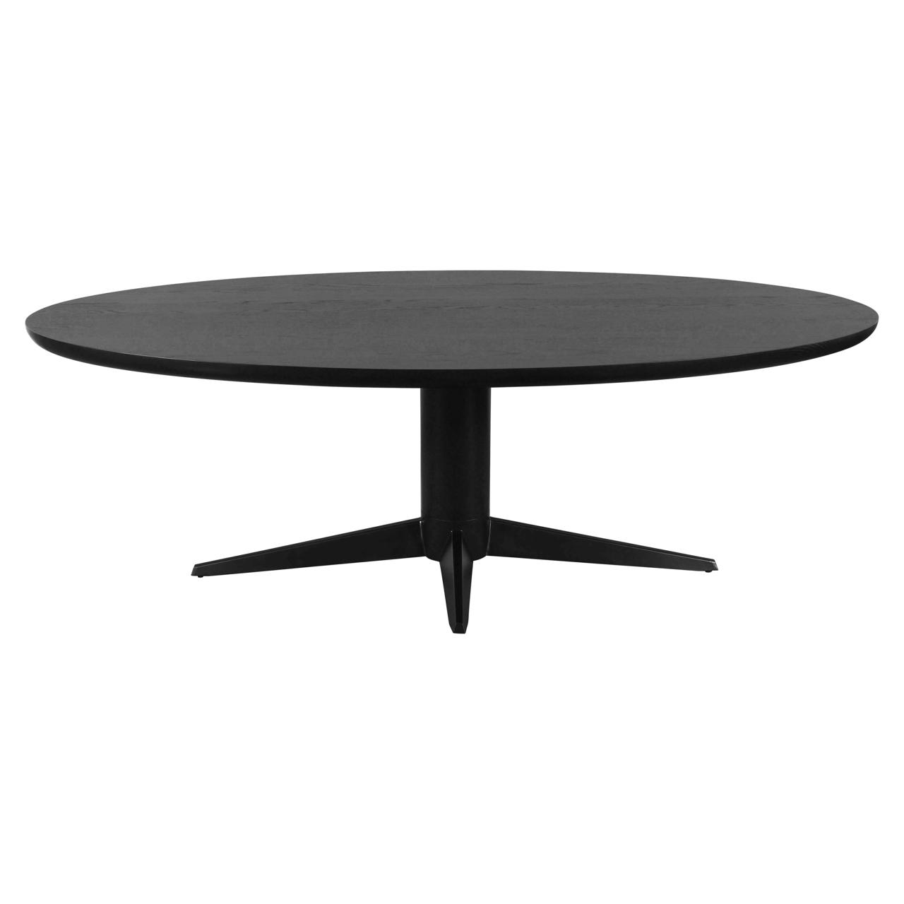 Esstisch Rayford black oval 230 (Eiche|Ijzer|Edelstahl|Kunststoff) - Richmond Interiors