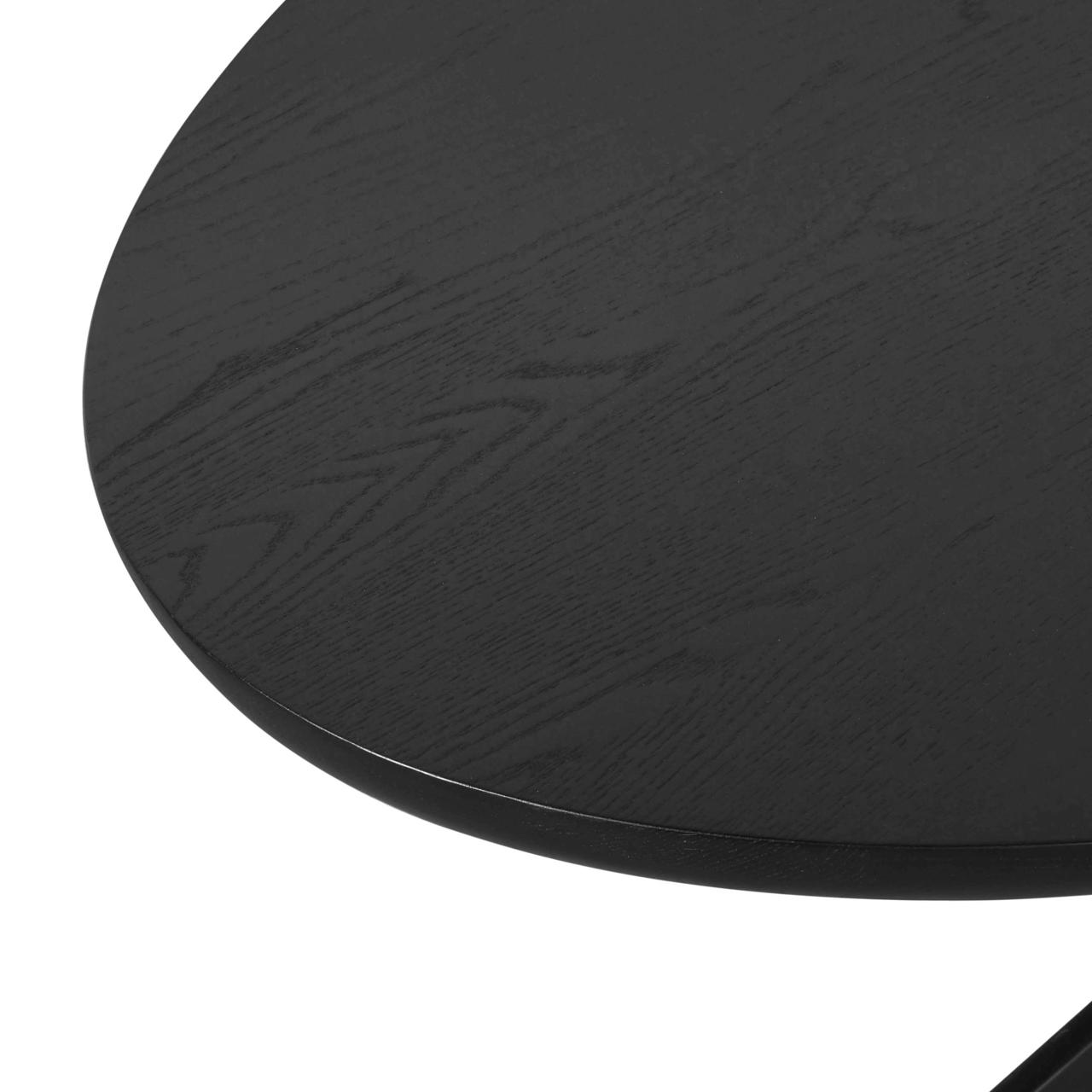 Esstisch Rayford black oval 230 (Eiche|Ijzer|Edelstahl|Kunststoff) - Richmond Interiors