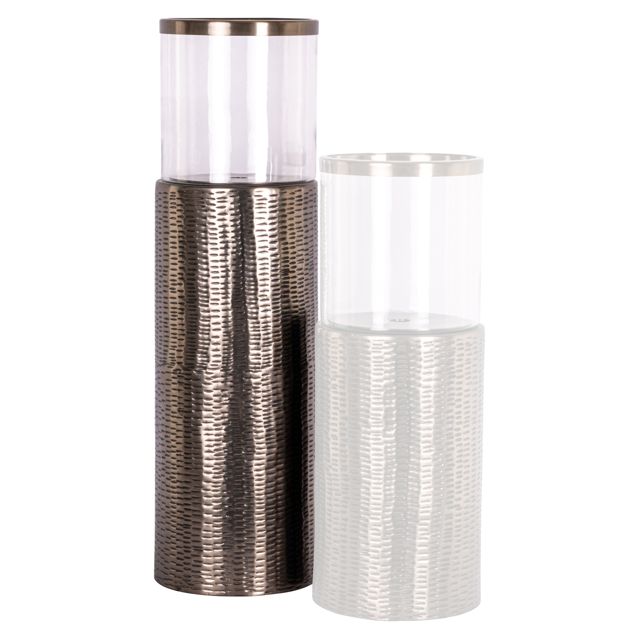 Windlicht Faylen bronze L (Glas|Ijzer|Aluminium) - Richmond Interiors