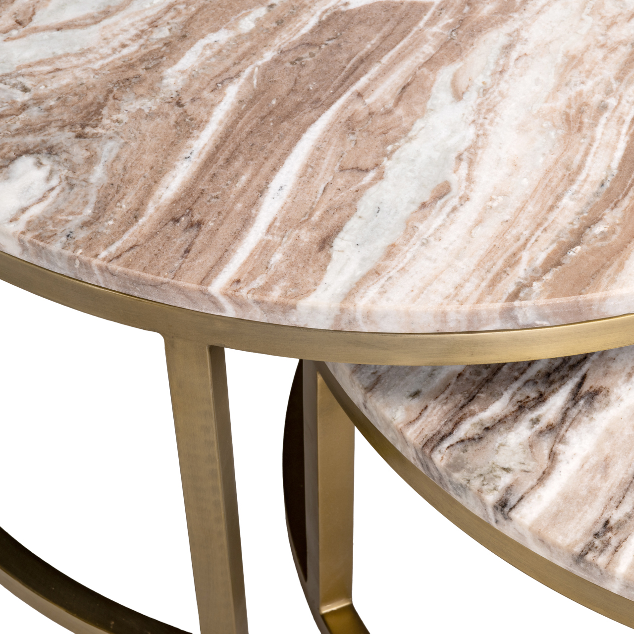 Couchtisch Bottega Blush beige (Set aus 2) - Richmond Interiors