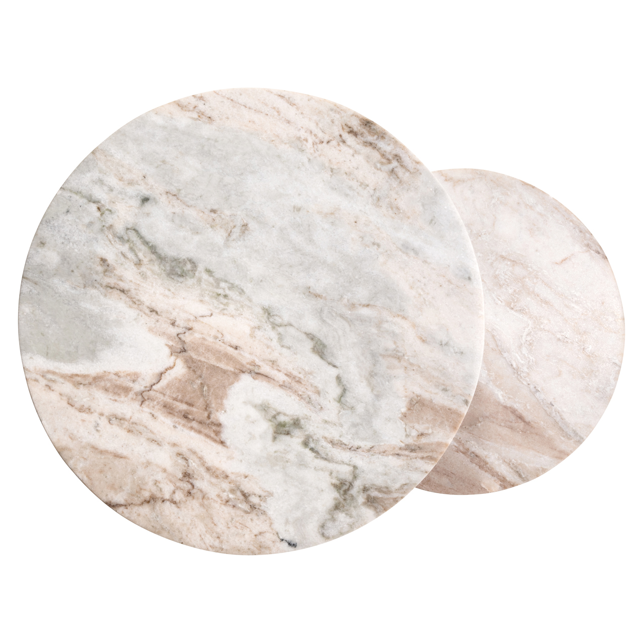 Mesa auxiliar Bottega Blush beige (set de 2) - Richmond Interiors