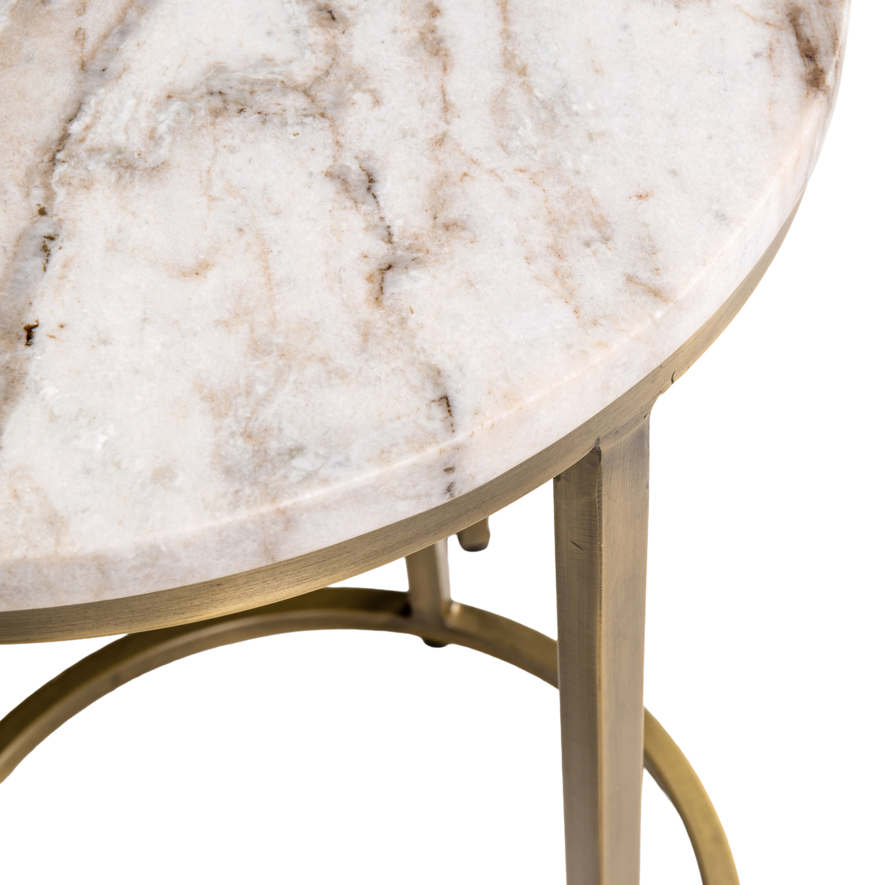 Mesa auxiliar Bottega Blush beige (set de 2) - Richmond Interiors