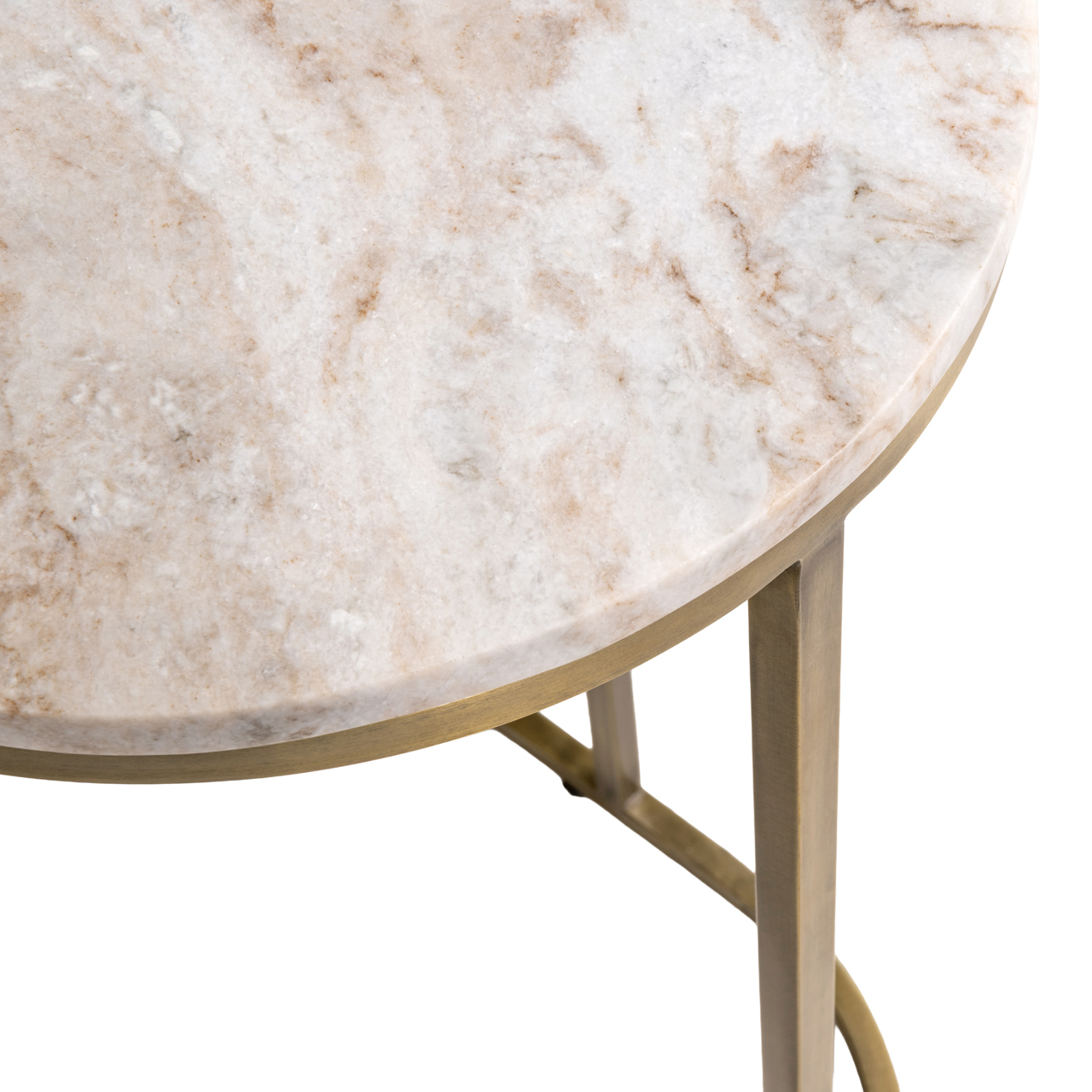 Sofabeistelltisch Bottega Blush beige (Toronto Marmor|Ijzer) - Richmond Interiors