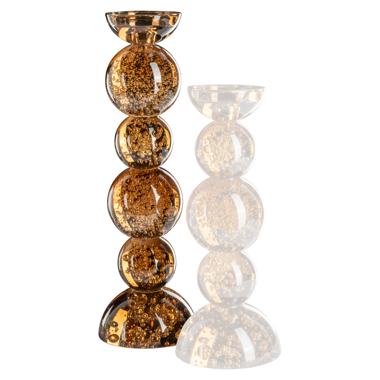 Kerzenhalter Jolita brown large (Glas) - Richmond Interiors