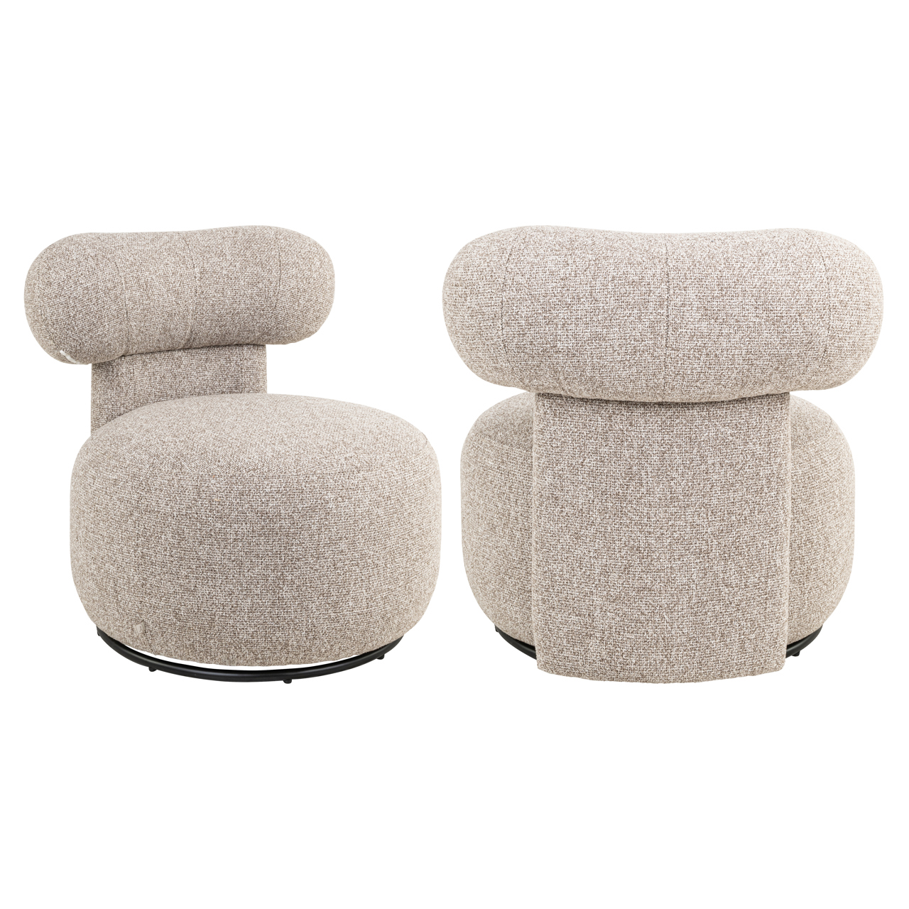 Sillón lounge Kaya cayenne brown giratorio - Richmond Interiors